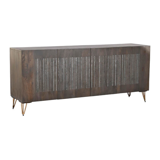 Anrichte DKD Home Decor Metall Braun Mango-Holz (177 x 45 x 77 cm)